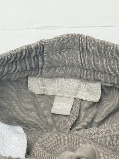Okaidi Gray Cargo Shorts 12M
