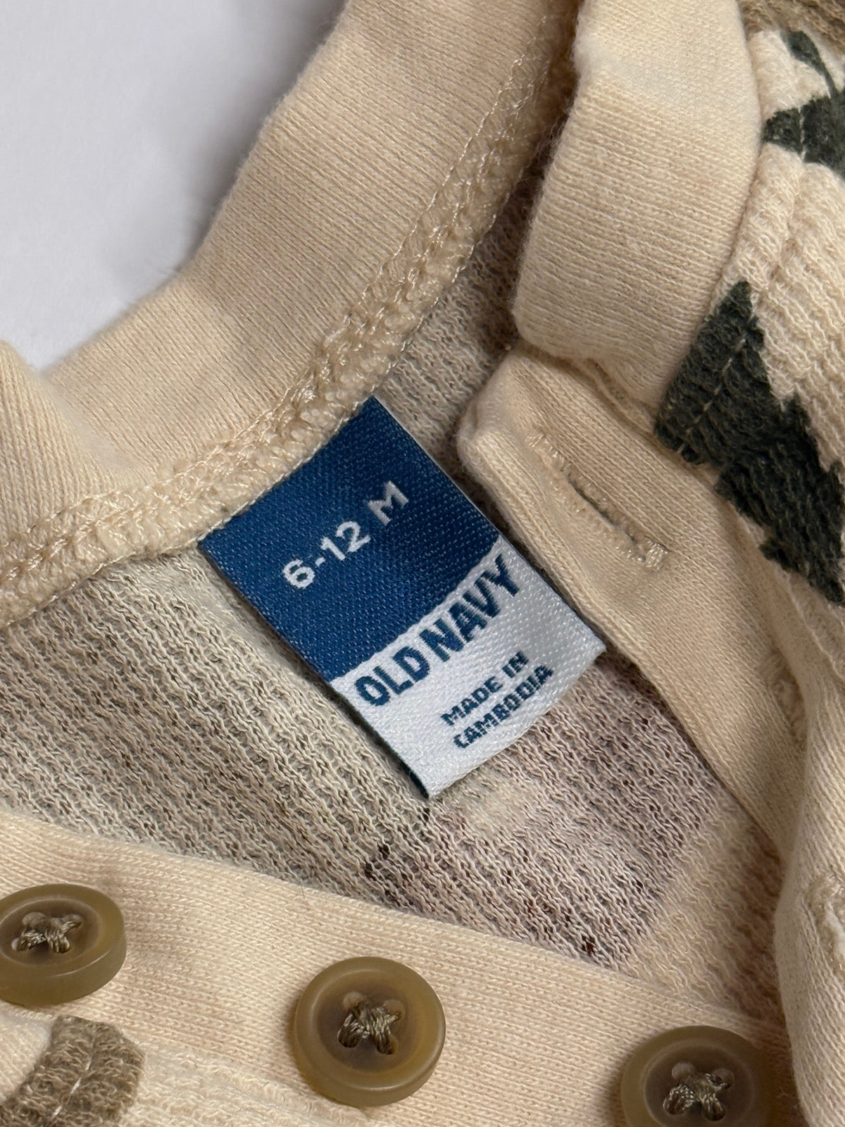Old Navy Bear Print Romper 6-12M