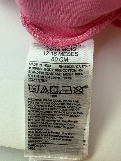Baby Gap Pink Tutu Skirt Leggings 12-18M