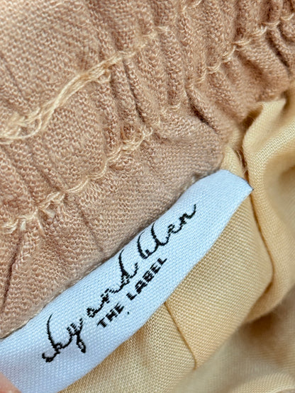 Tan Linen Shorts 6m
