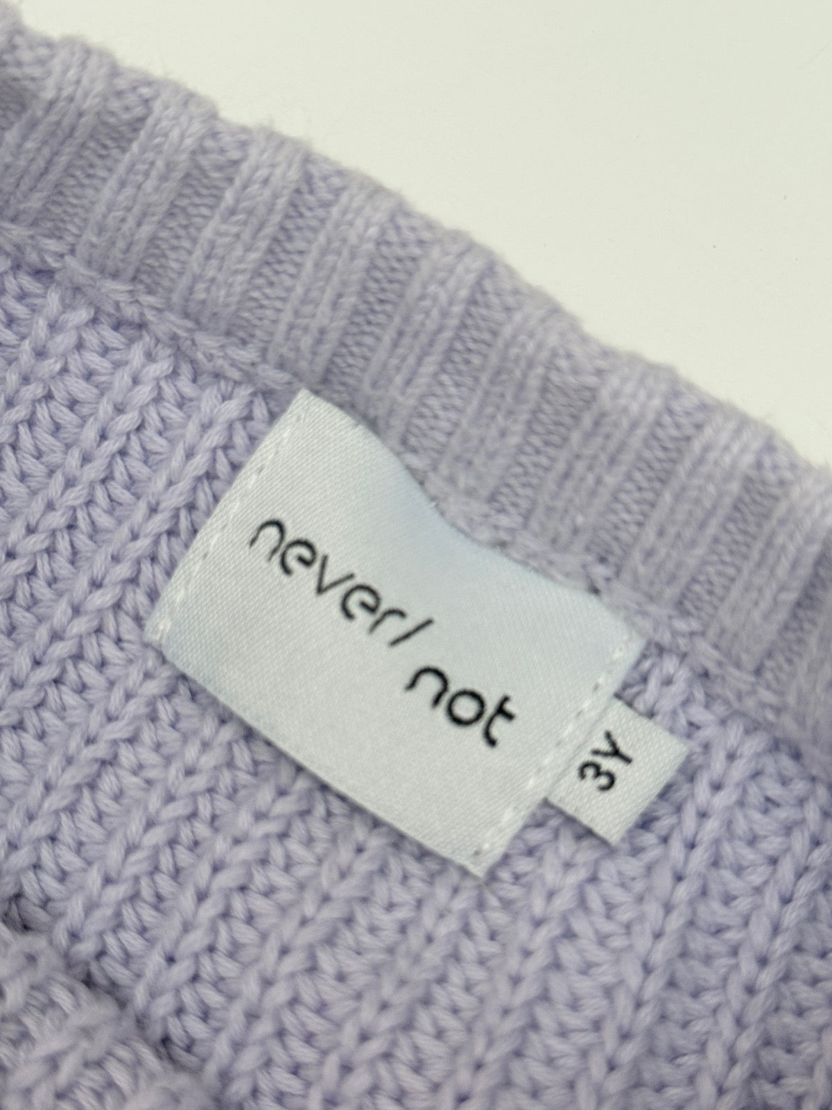 Never Not Lavender Knit Sweater 3Y