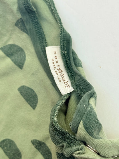 Next Baby Green Half-Moon Print Top 9-12m