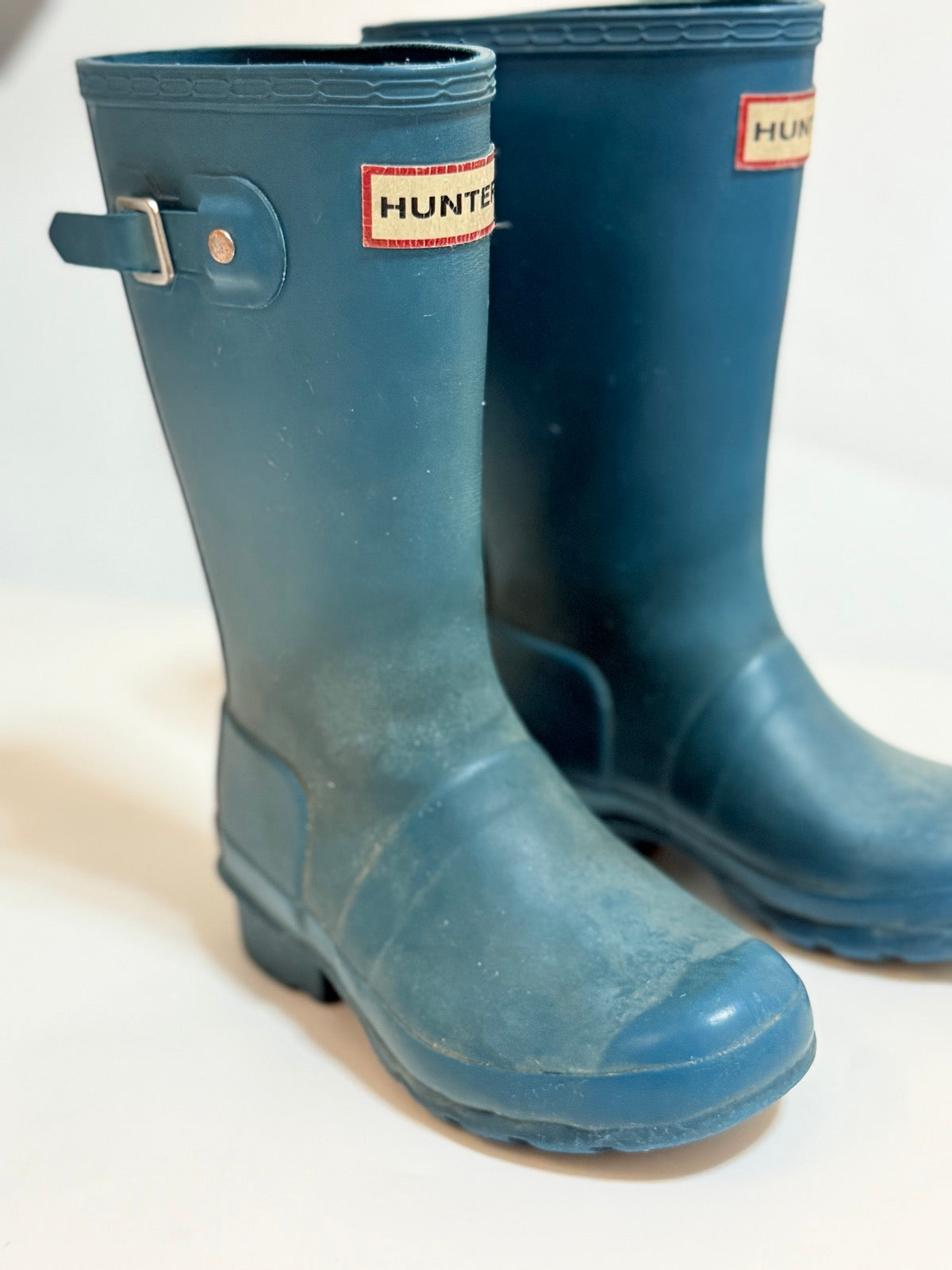 Hunter Original Kids Teal Rain Boots US13