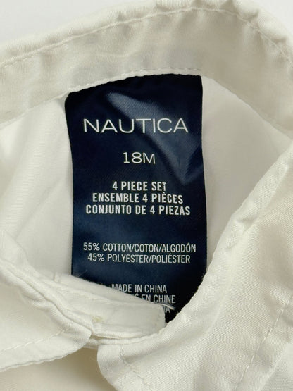 Nautica White Button-Up Shirt 18M