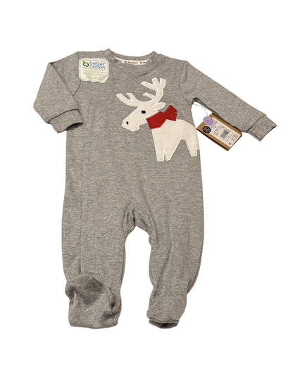 Canadiana Reindeer Footed Sleeper 3-6M