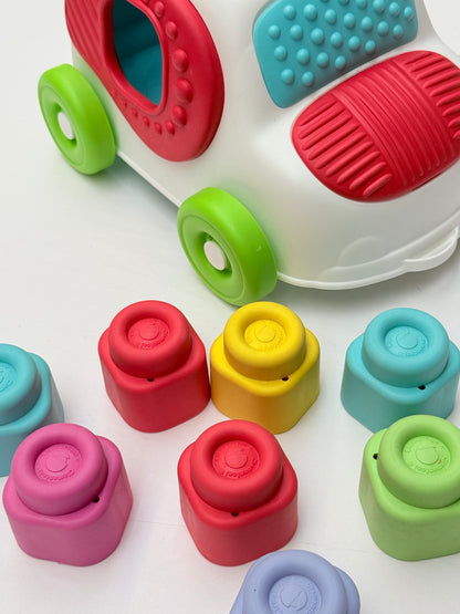 Clementoni Sensory Car Shape Sorter Toy
