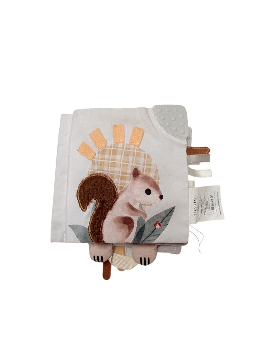 Zicoto Squirrel Sensory Crinkle Teether Toy