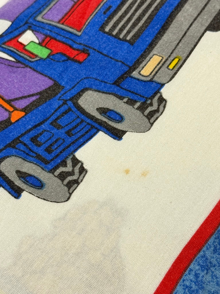 Vintage Construction Twin Sheet