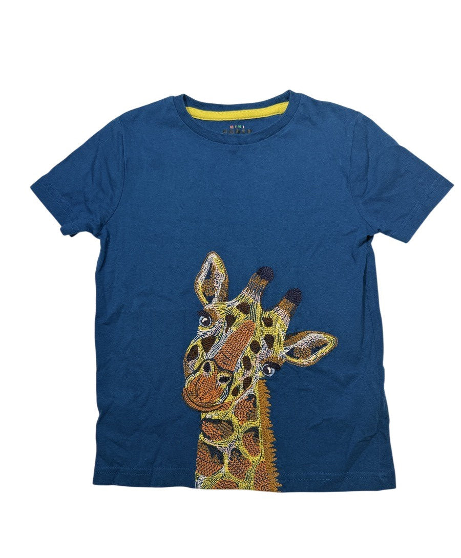 Boden Giraffe Embroidered T-Shirt 5-6y