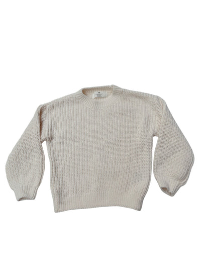 H&M Cream Chenille Knit Sweater Size 5T/6