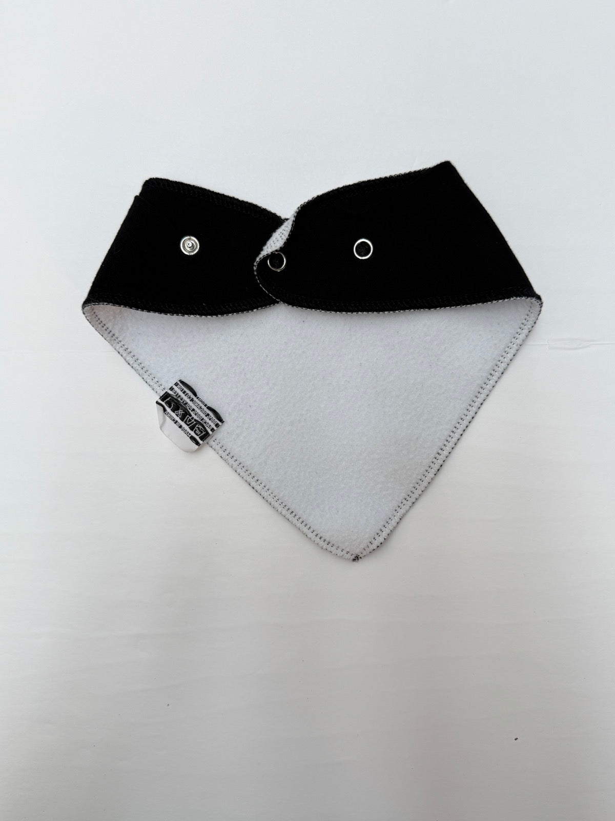 AlvaBaby Black Bandana Bib Snap Closure