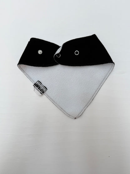 AlvaBaby Black Bandana Bib Snap Closure