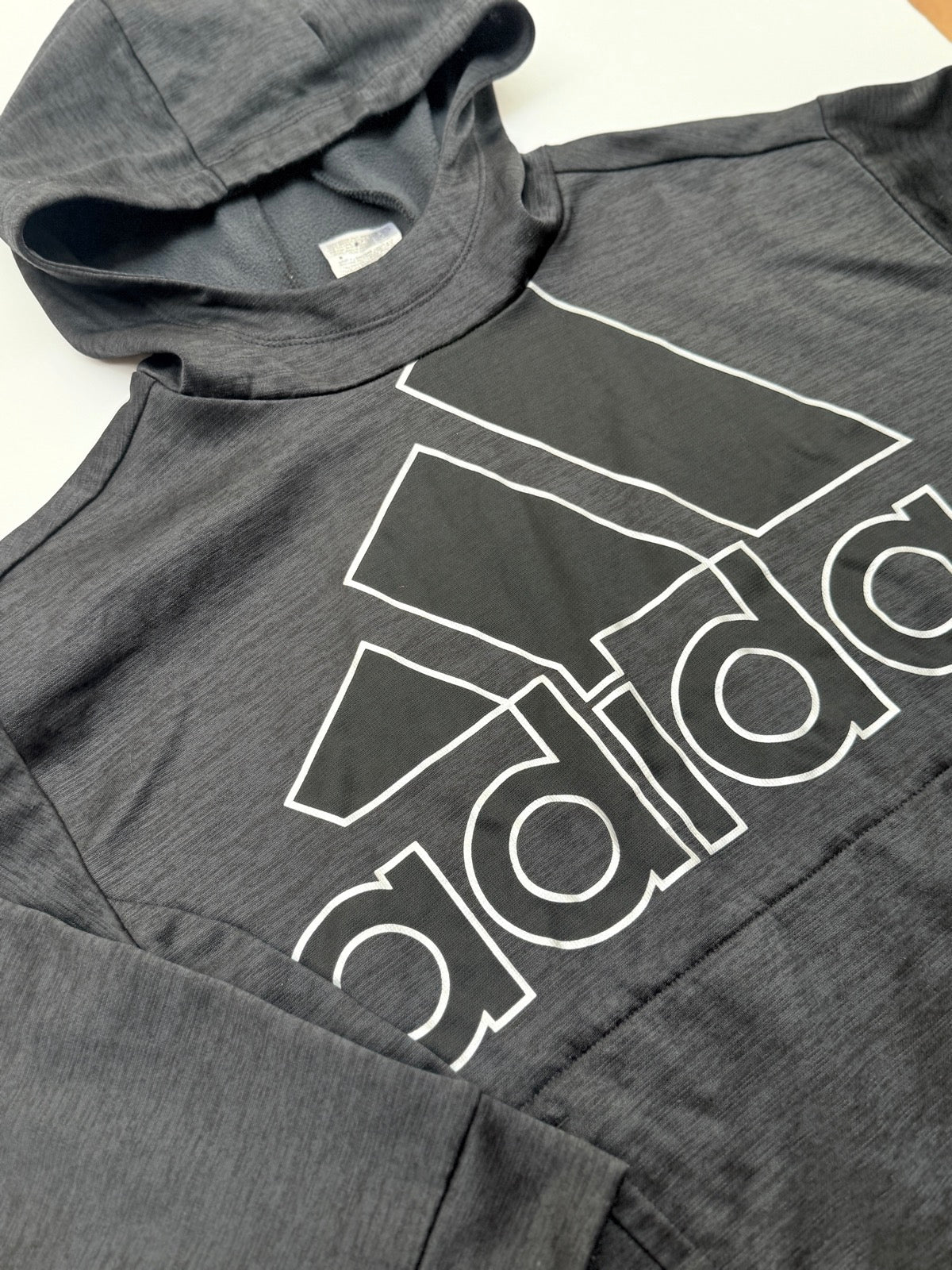 Adidas Gray Logo Hoodie Size 11-12