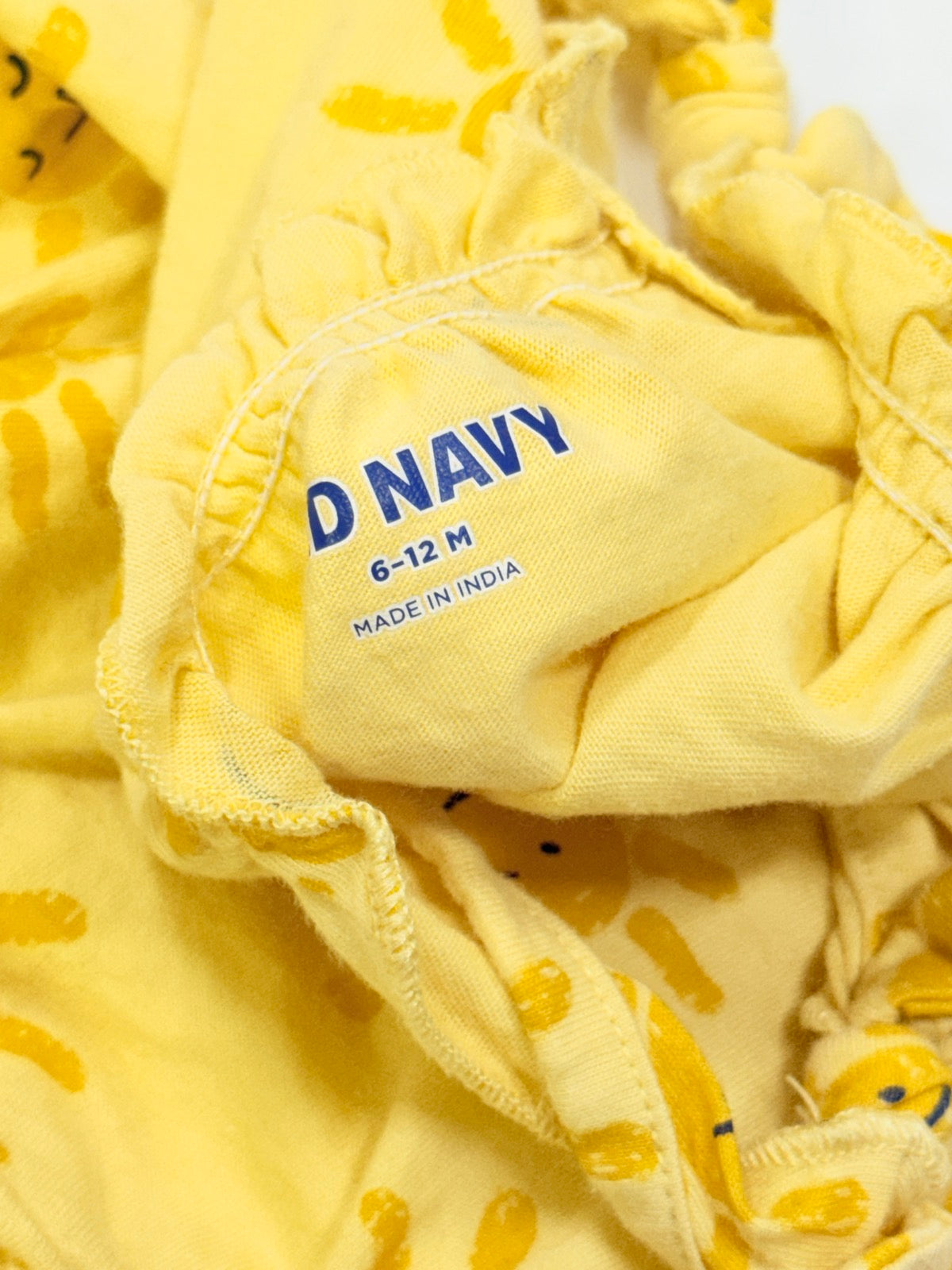 Old Navy Yellow Sunshine Romper 6-12M