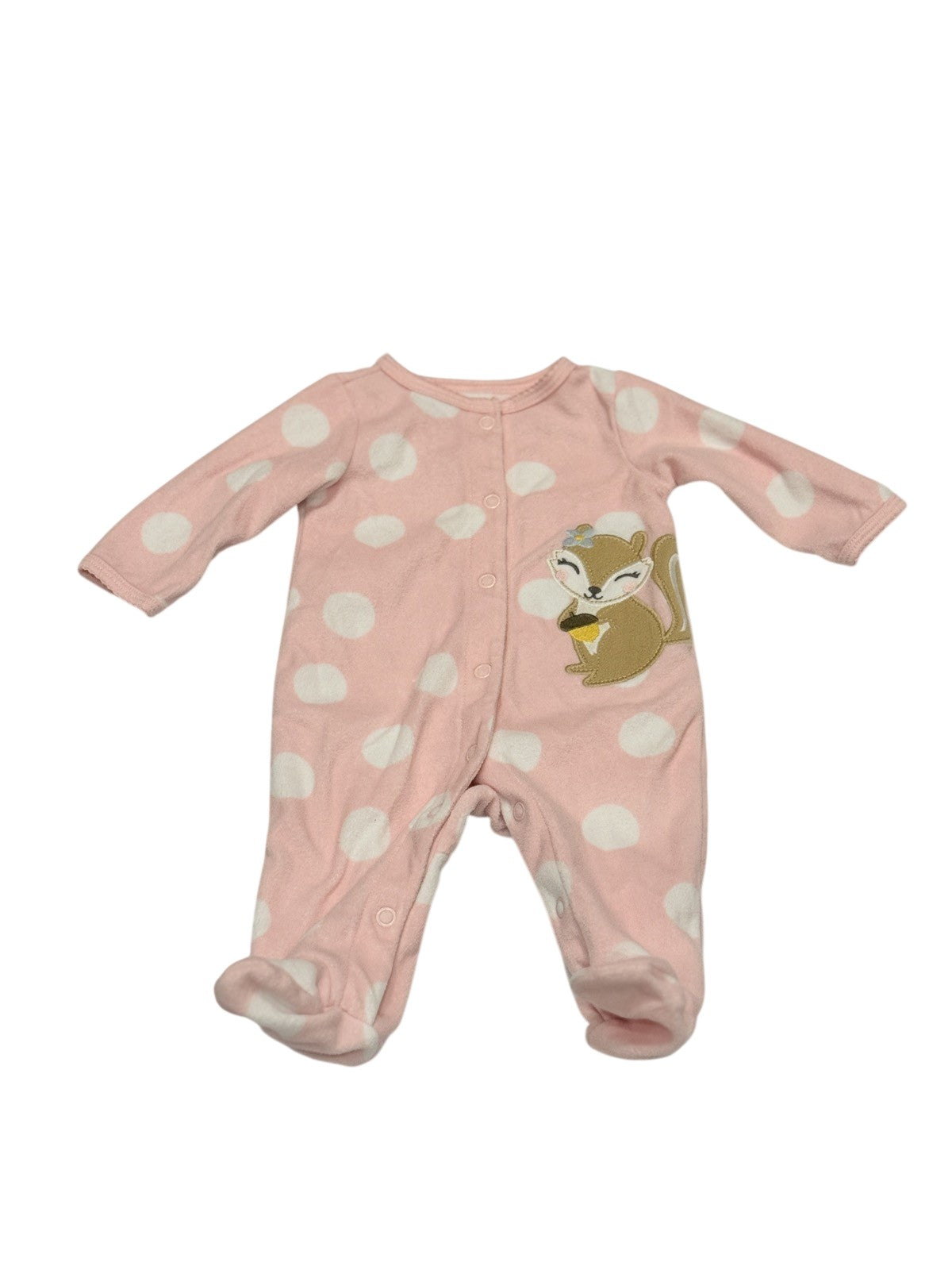 Carter's Pink Squirrel Sleeper Newborn