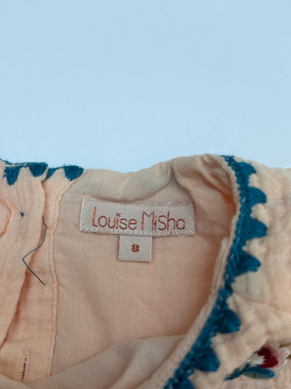 Louise Misha Andrea Blush Embroidered Blouse 8