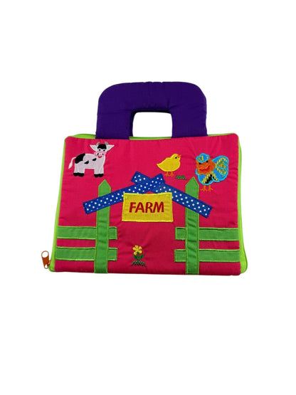 Farm Soft Fabric Activity Book with Handle