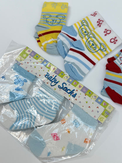 Baby Socks 6-Pack Cotton Newborn