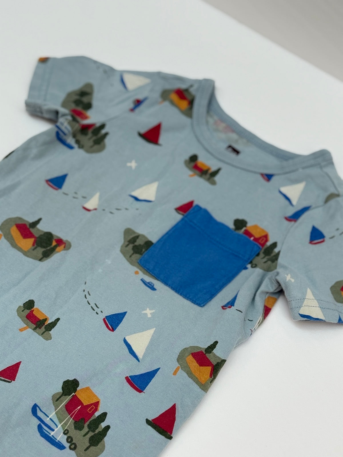 Tea Collection Sailboat Print Romper 18-24M