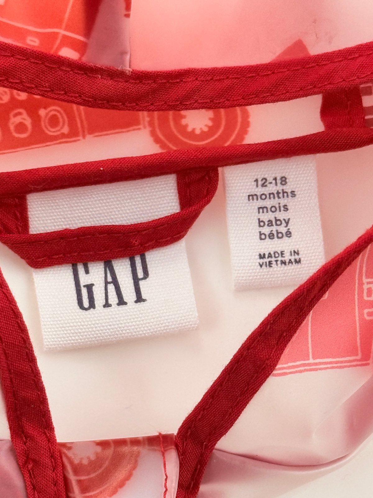Gap Fire Truck Rain Jacket 12-18M