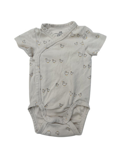 H&M Duck Print Wrap Bodysuit 3M