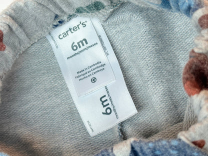 Carter's Gray Car Print Pants 6M
