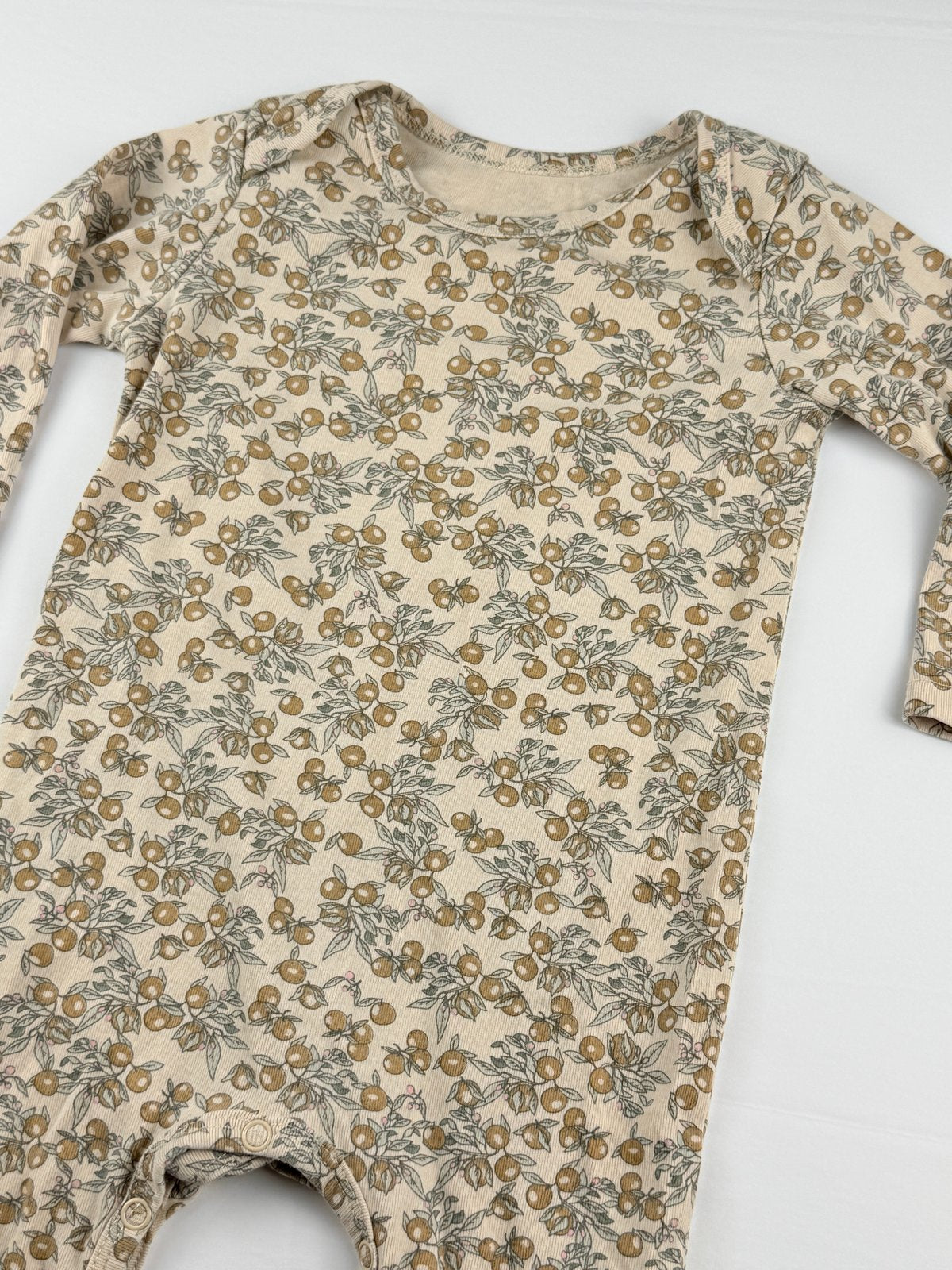 BEITAOYA Orange Print Romper 12-18M