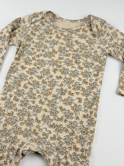 BEITAOYA Orange Print Romper 12-18M