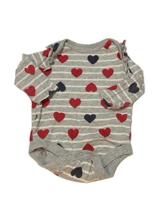 Baby Gap Heart Print Bodysuit 3-6M