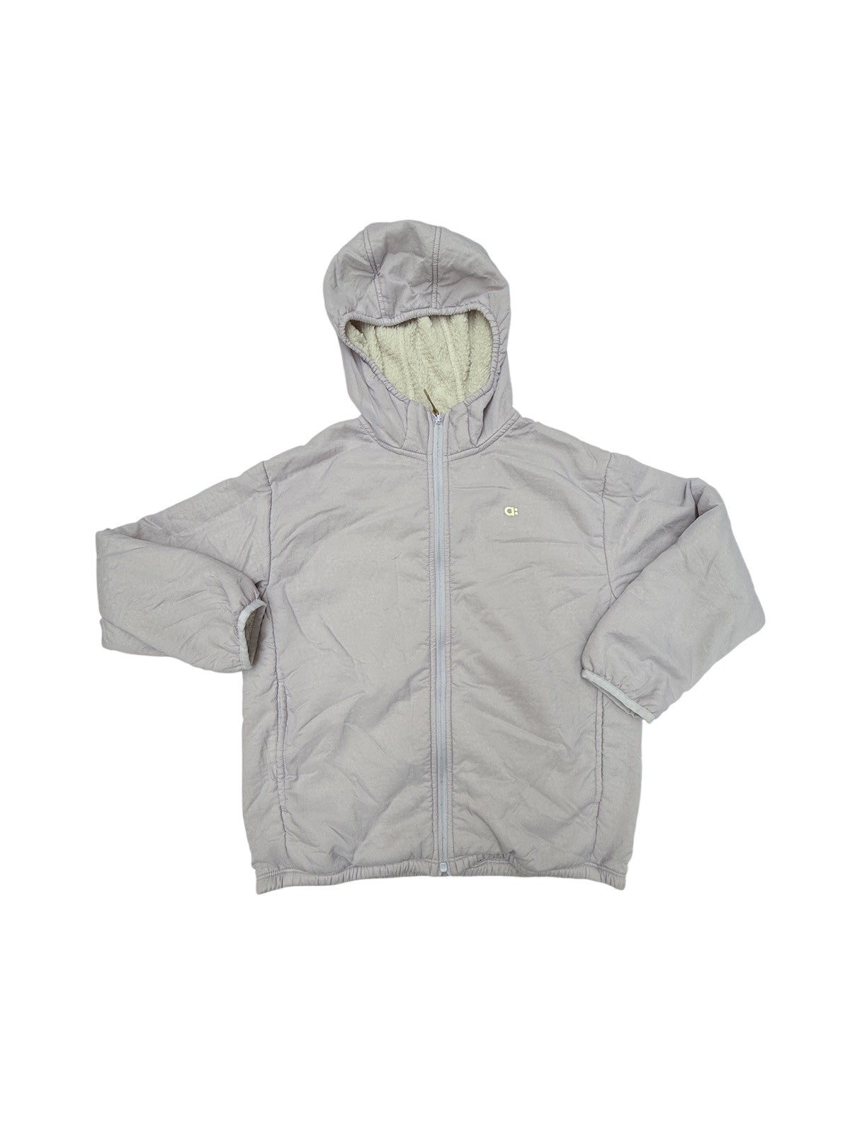 Lilac Sherpa-Lined Hoodie Jacket Size 9-11Y