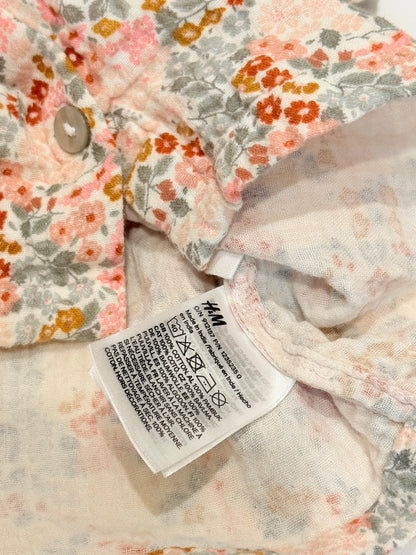 H&M Adorables Floral Ruffle Dress 9-12M