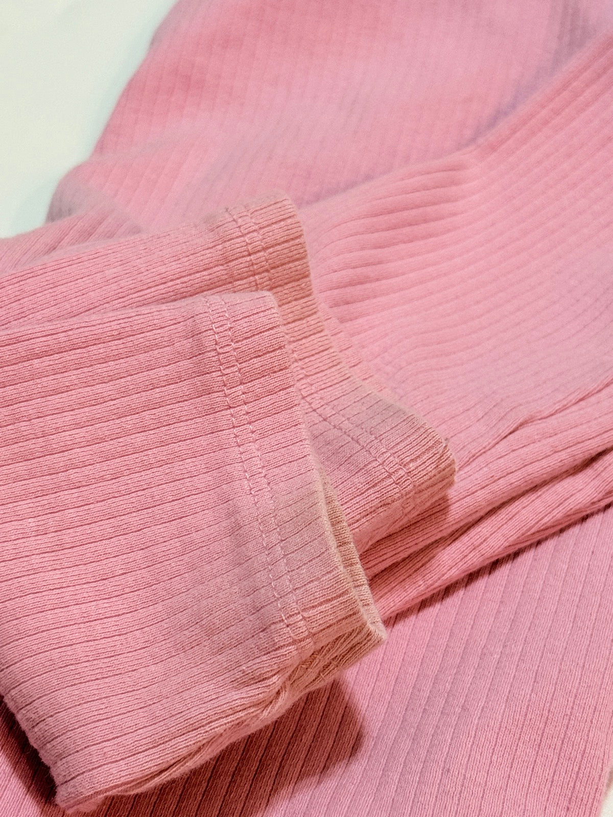 Zara Pink Ribbed Long Sleeve Top 11-12