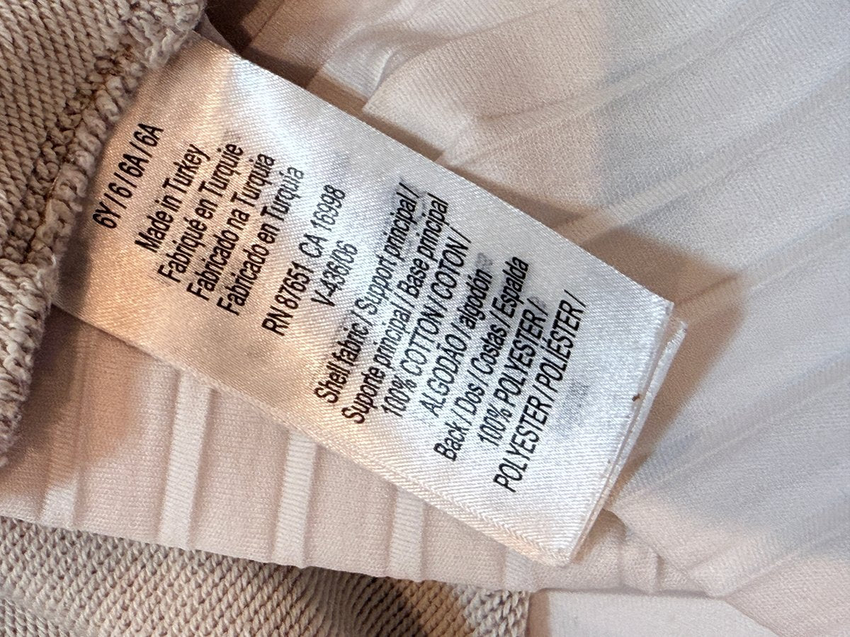 Lacoste Gray Pleated Back Dress Size 6
