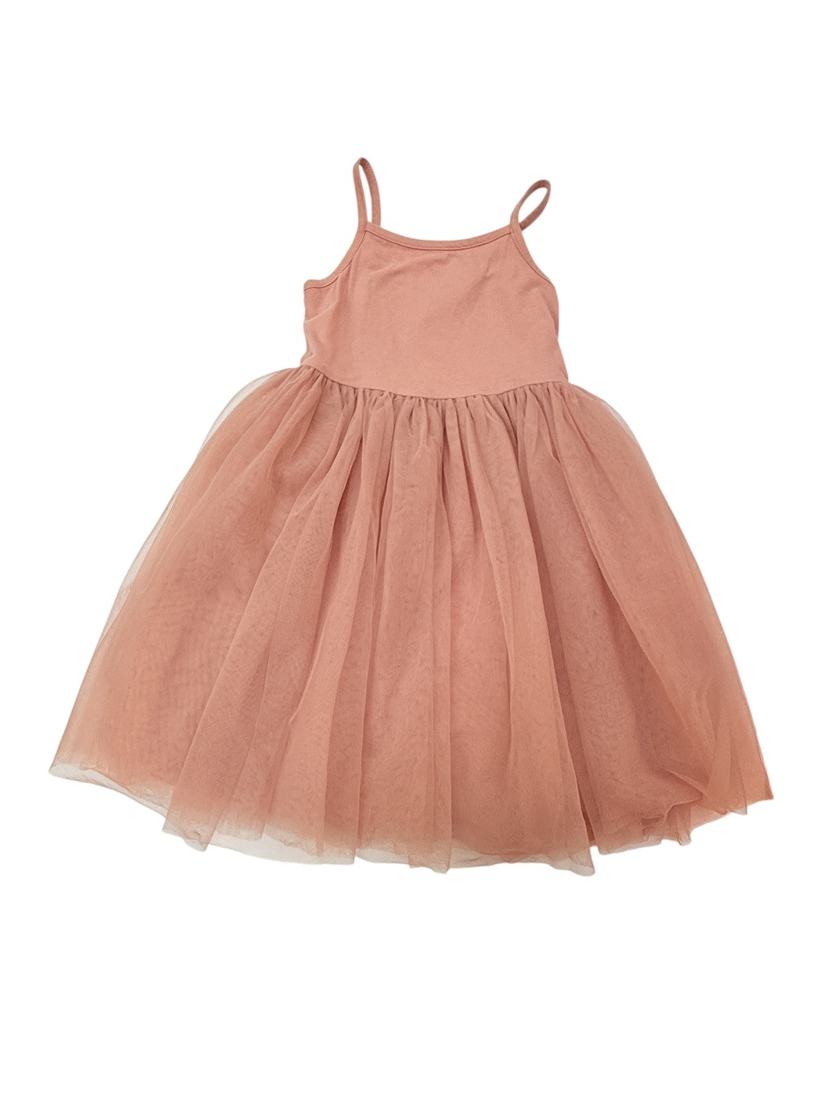Little Earthling Dusty Rose Tulle Dress 4-5Y