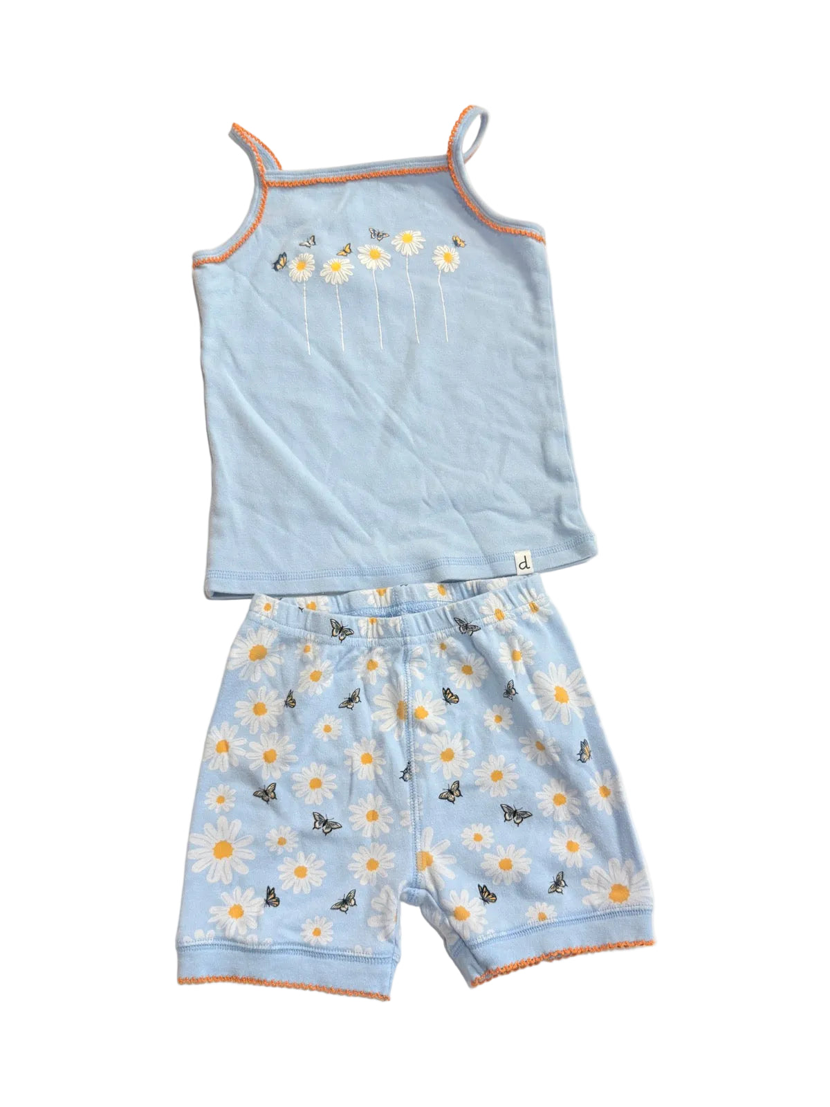 Deux Par Deux Daisy Cami & Shorts Set Size 5