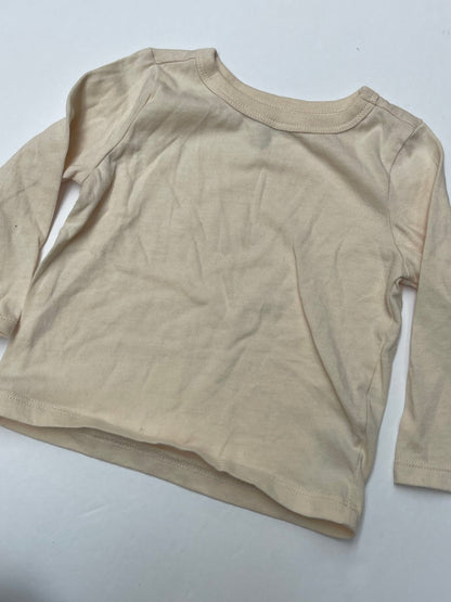 Joe Fresh Cream Long Sleeve T-Shirt 6-12M