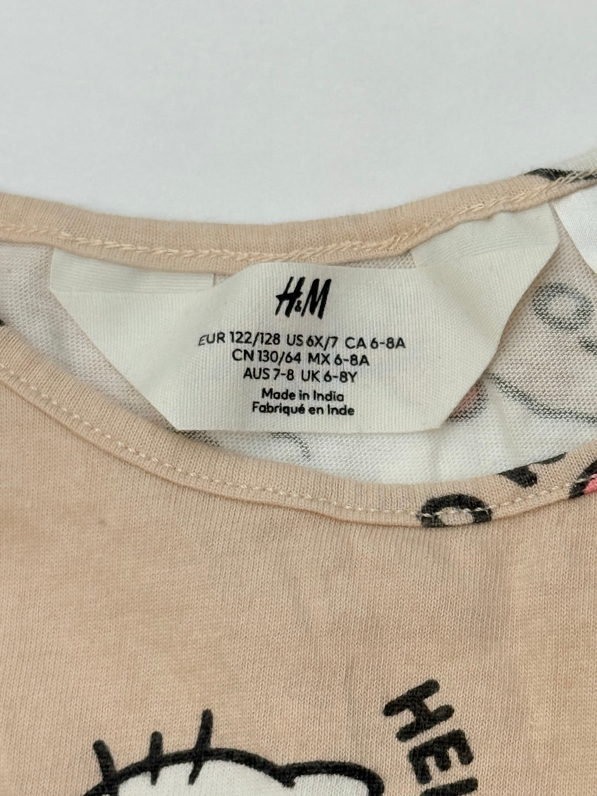 H&M Hello Kitty Print Tank Dress Size 6-8Y