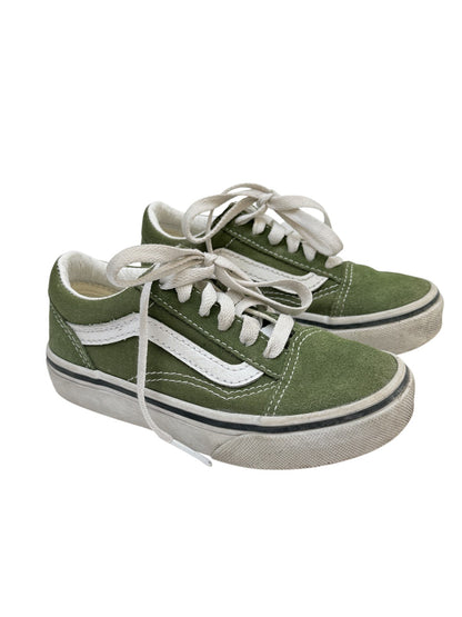 Vans Old Skool Green Sneakers Kids Size 10.5