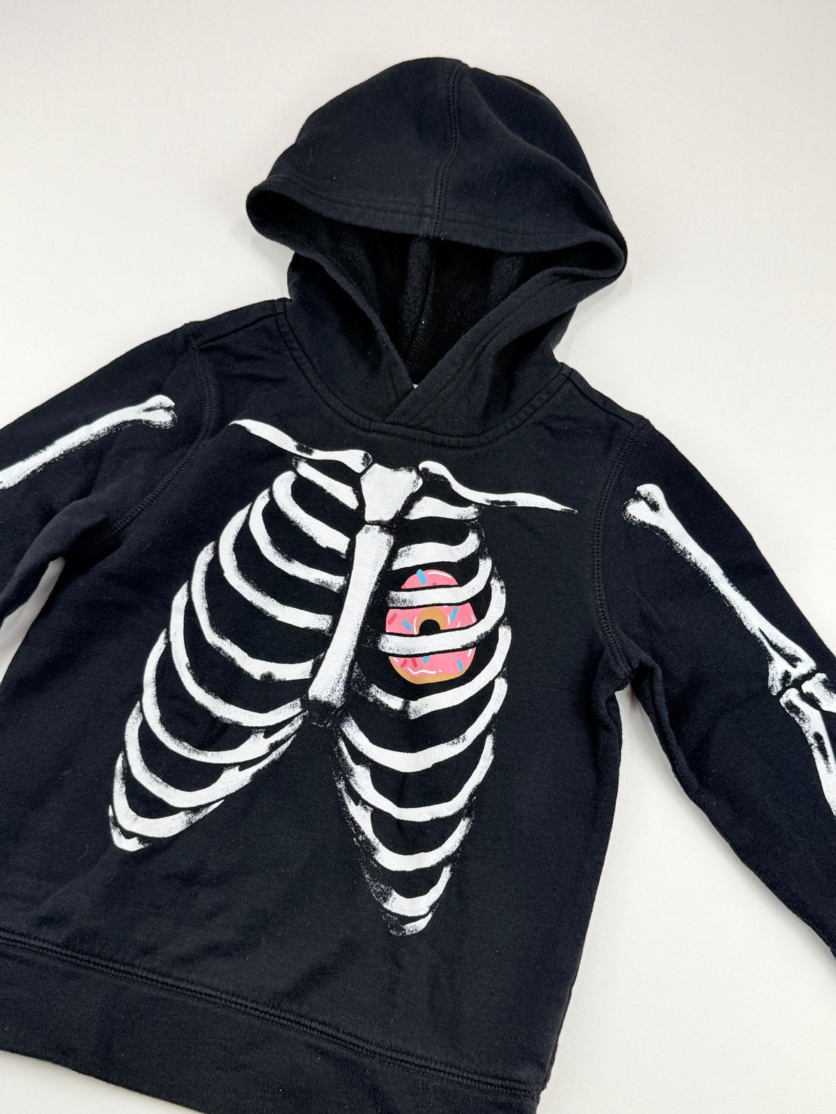 Old Navy Skeleton Donut Hoodie Size 4T