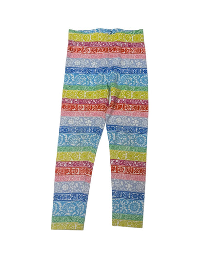 Boden Floral Stripe Print Leggings 5-6Y