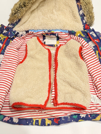 Jacket with Removable Vest Baby Boden Animal Print 18-24M