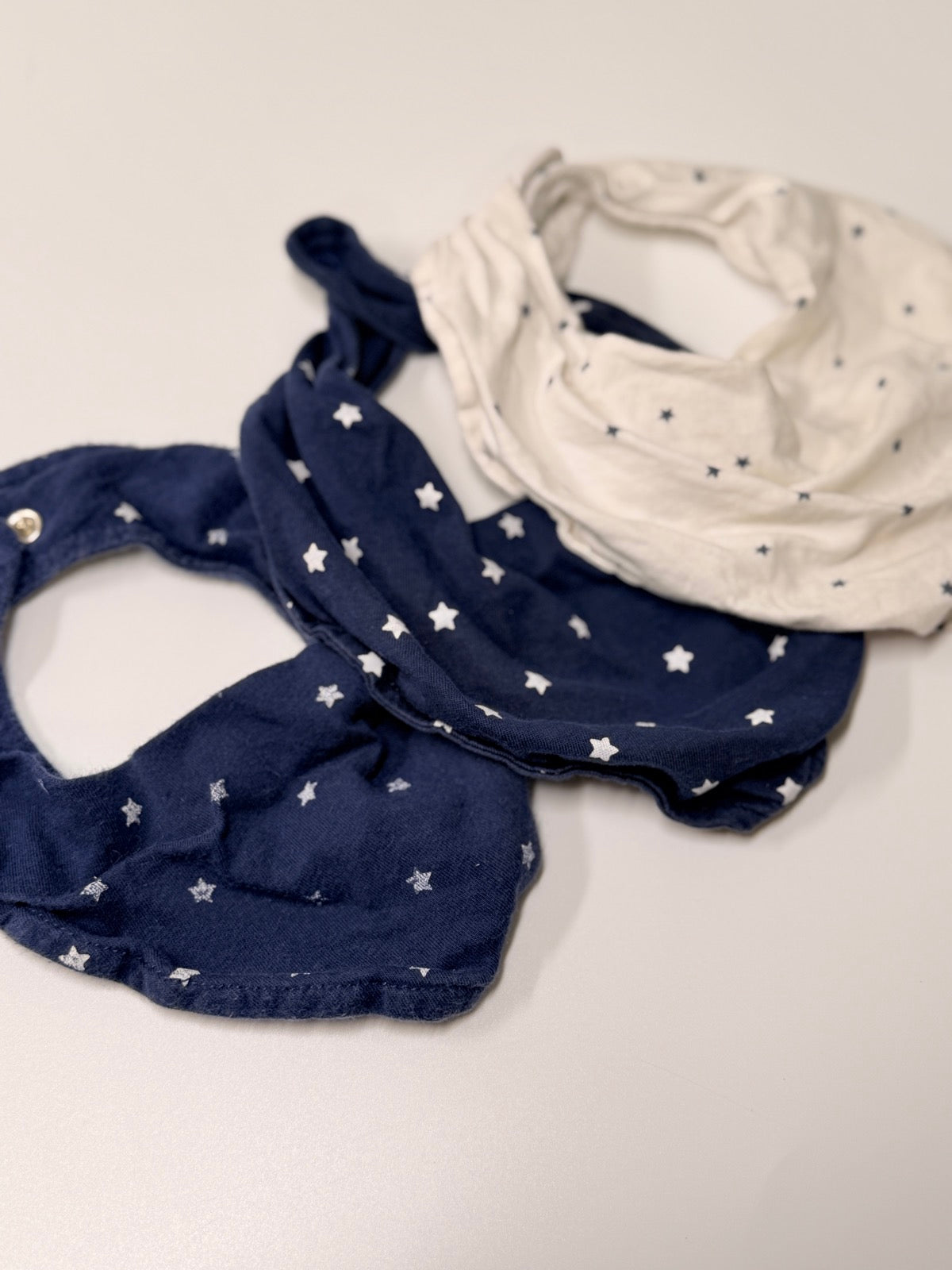 H&M Navy White Star Print Bibs Set
