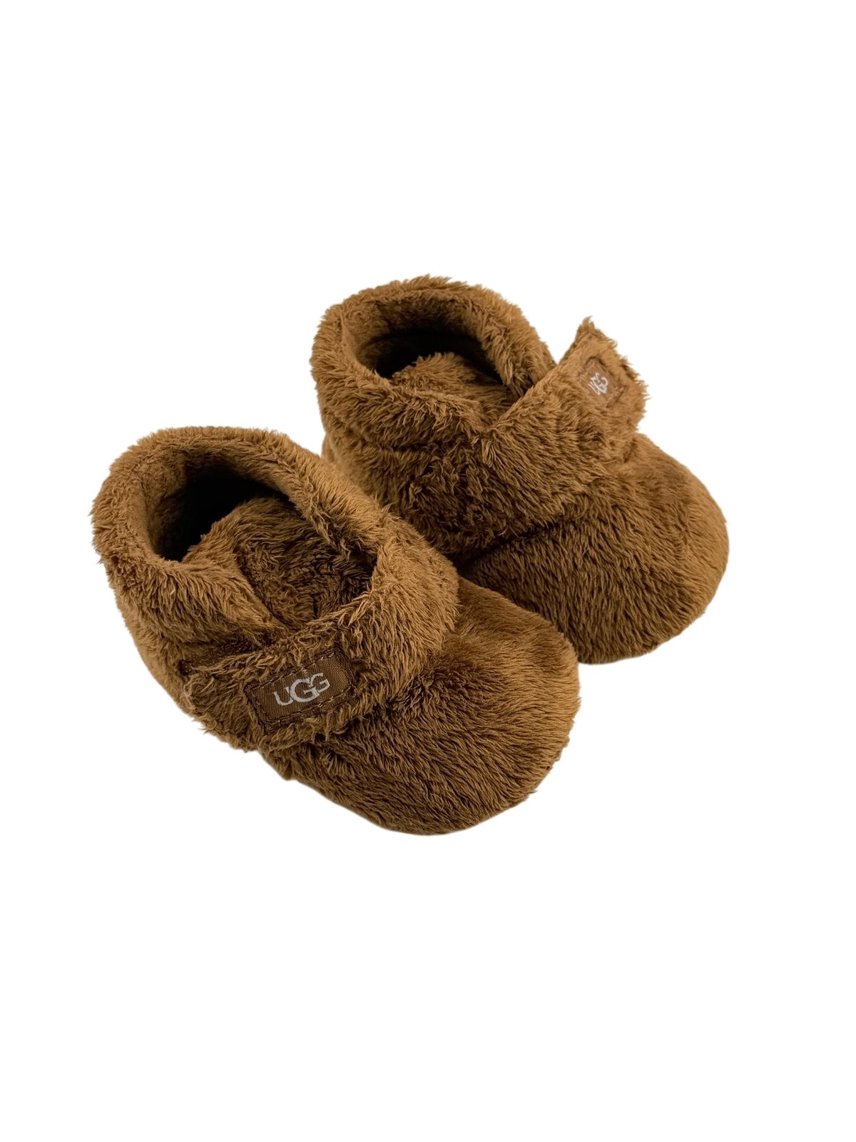 UGG Bixbee Chestnut Fleece Baby Booties Size 2/3