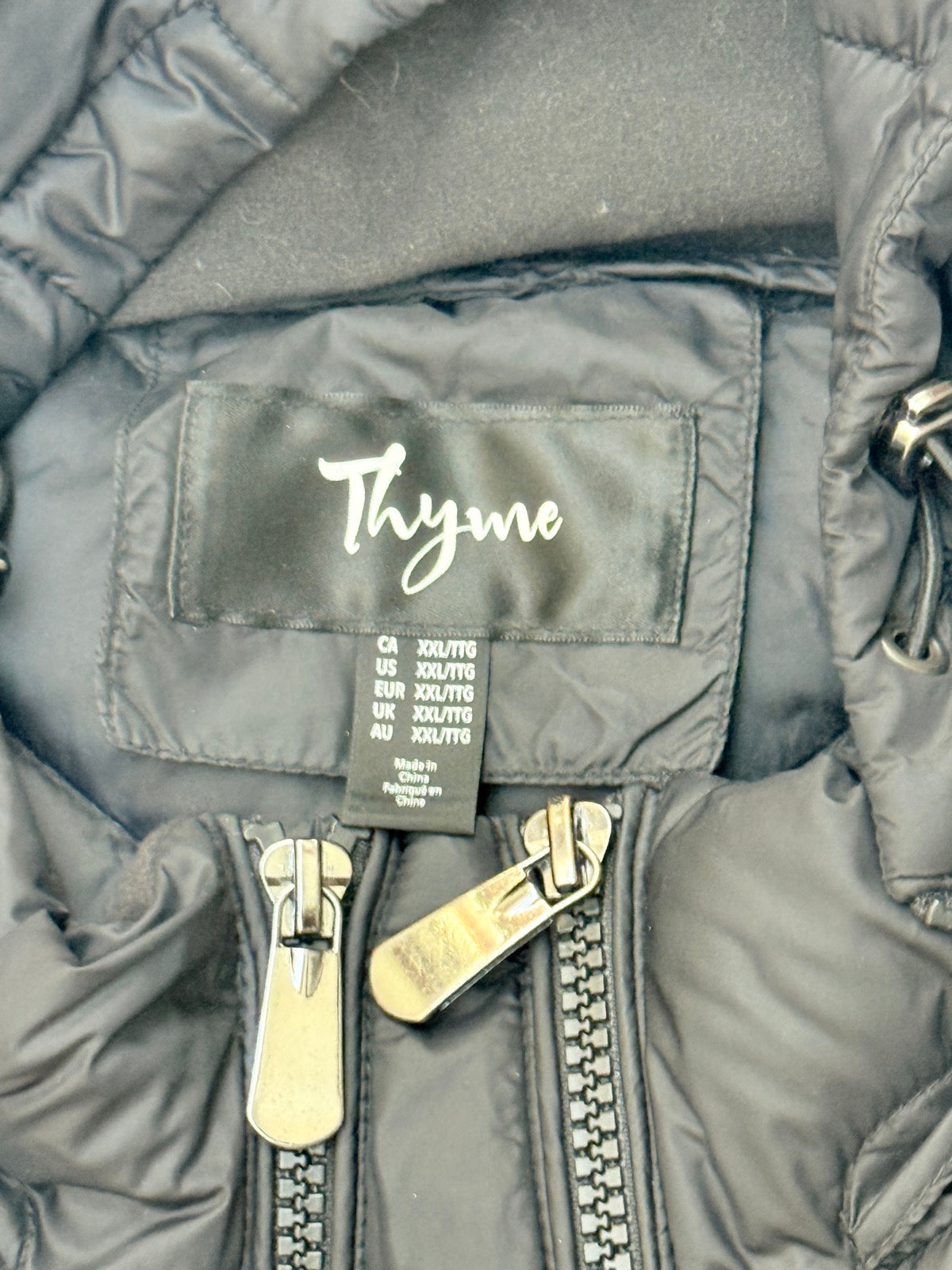 Thyme Maternity Hooded Puffer Jacket XXL