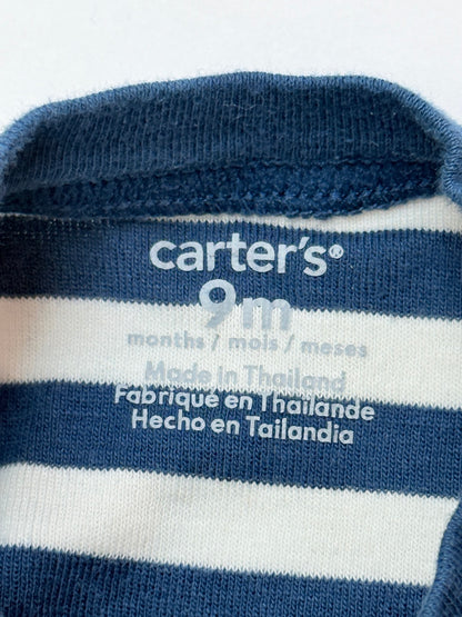 Carter's Navy Striped Bodysuit 9M