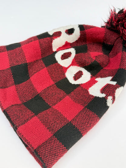 Roots Buffalo Plaid Pom Beanie 2-5Y
