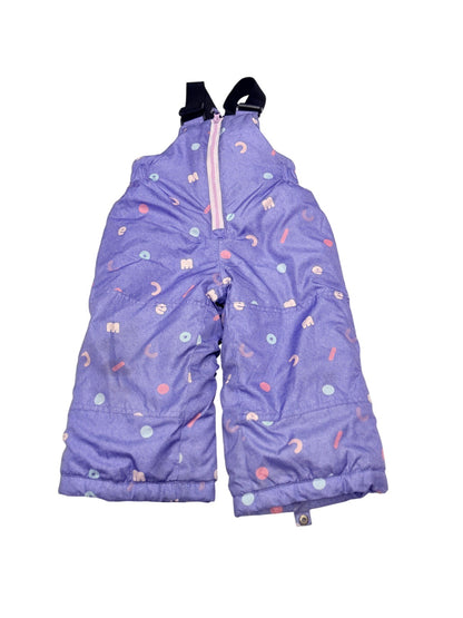 CoComelon Purple Snow Bib Pants 2T