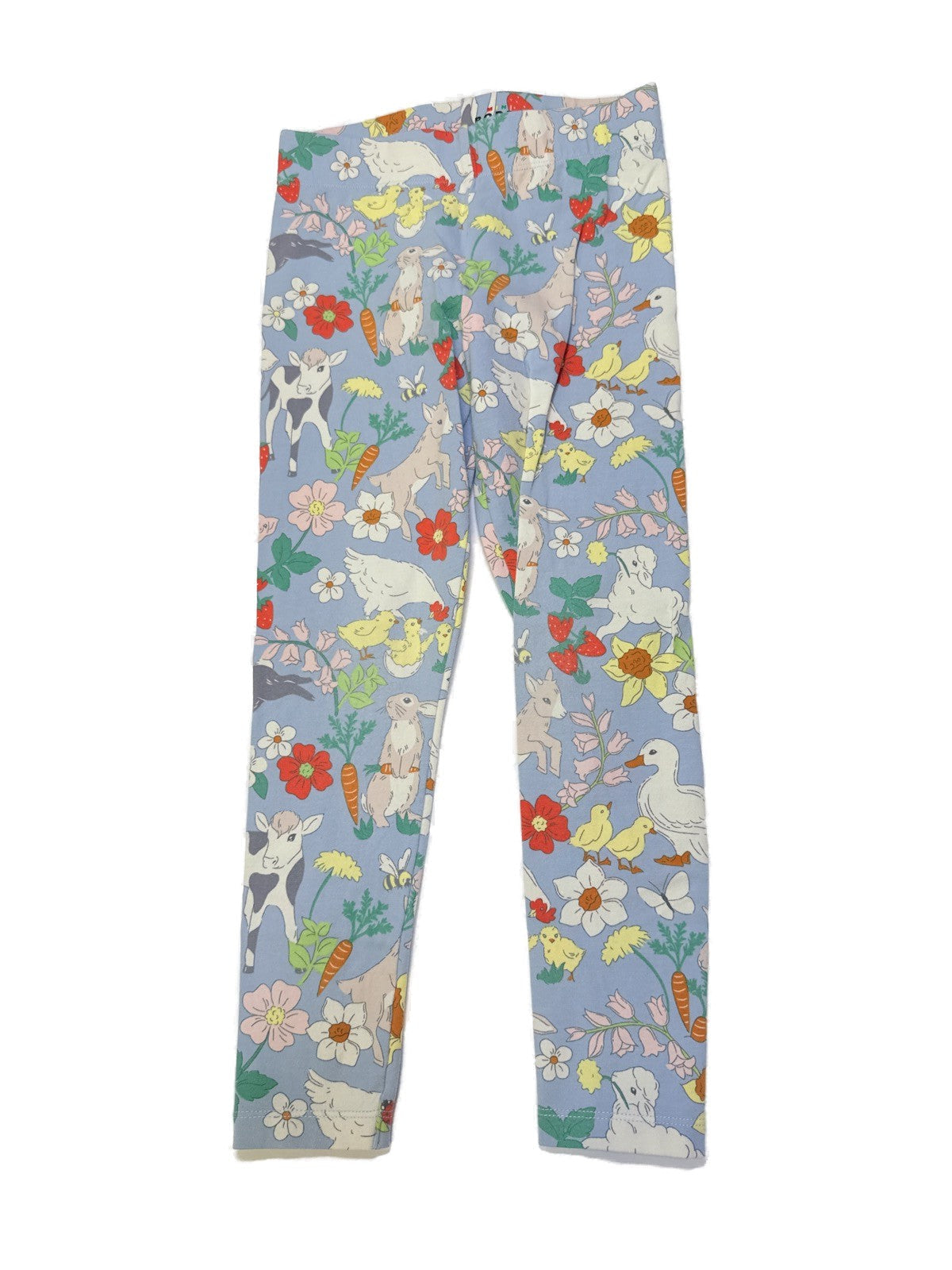 Mini Boden Floral Animal Leggings Size 6-7Y