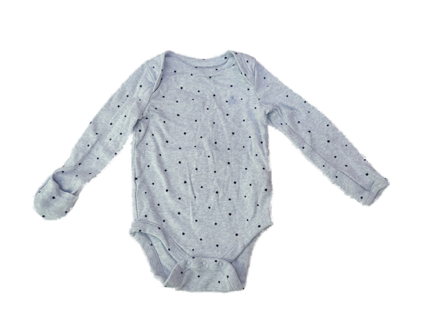 Baby Gap Star Print Long Sleeve Bodysuit 3-6m