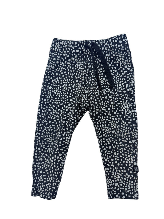 VonBon Black Spotted Jogger Pants 12-18M